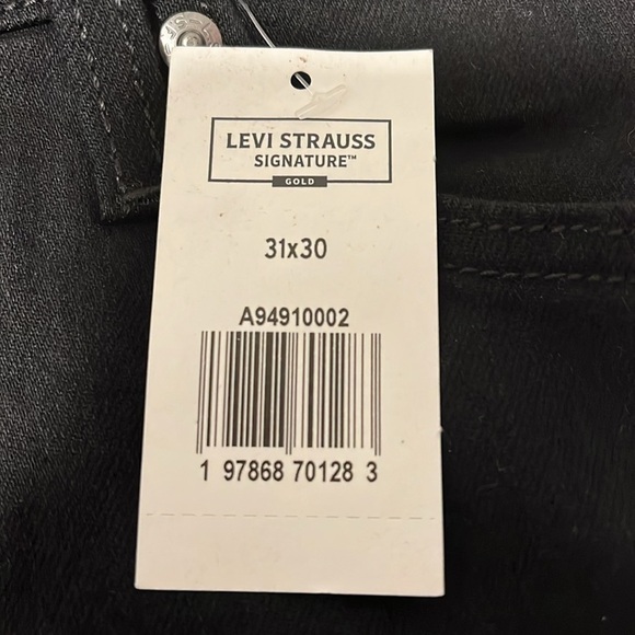 Levi Strauss Signature Gold Comfort Flex Reg Fit Straight Stretch Denim Men31x30 - Picture 12 of 13